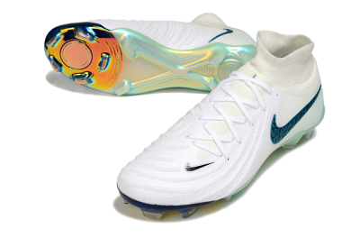 Men's Nike Phantom Luna Elite NU FG Firm Ground Low-Tops Football Boots - White/Black/Jade