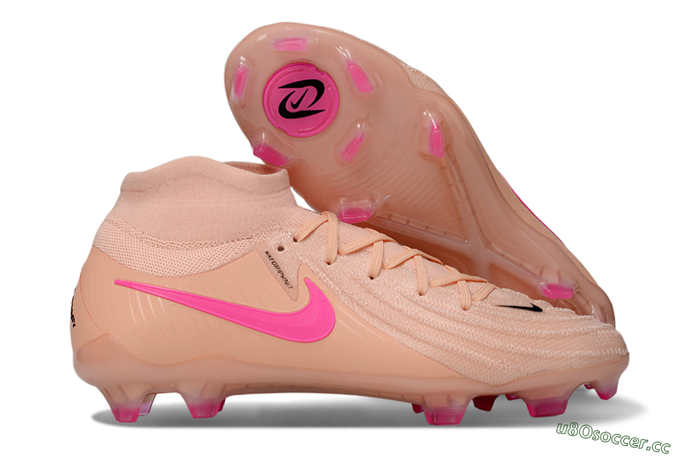 Men's Nike Phantom Luna Elite NU FG Firm Ground Low-Tops Football Boots - Pink/Black 2