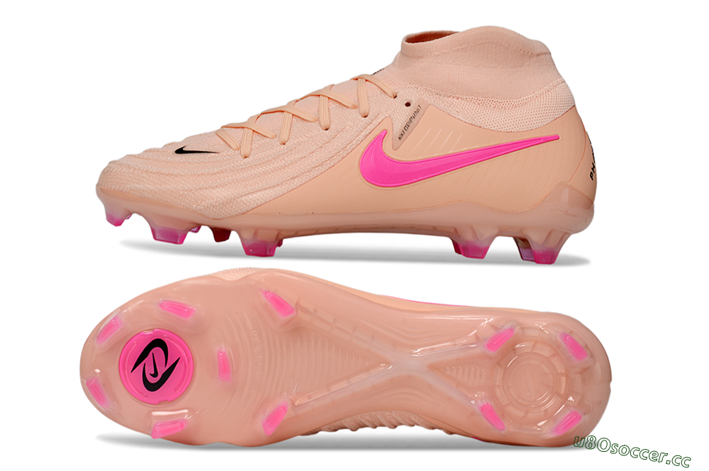 Men's Nike Phantom Luna Elite NU FG Firm Ground Low-Tops Football Boots - Pink/Black 1