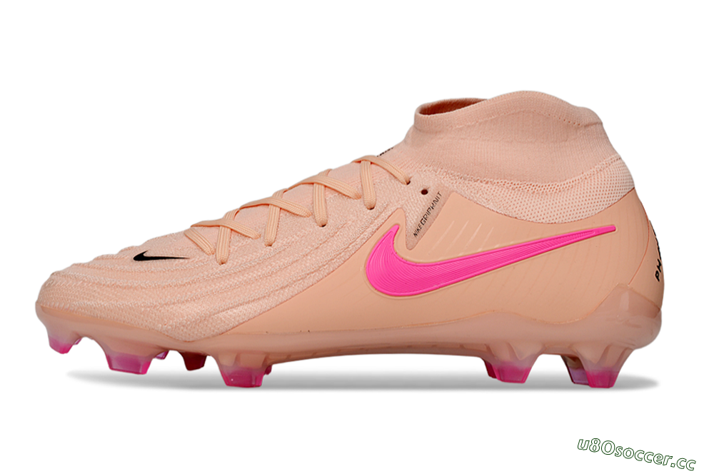 Men's Nike Phantom Luna Elite NU FG Firm Ground Low-Tops Football Boots - Pink/Black 0