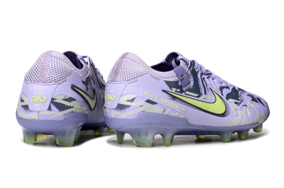 Men's Nike Tiempo Legend 10 Elite FG Firm Ground Low-Tops Football Boots - Purple/Black/Yellow