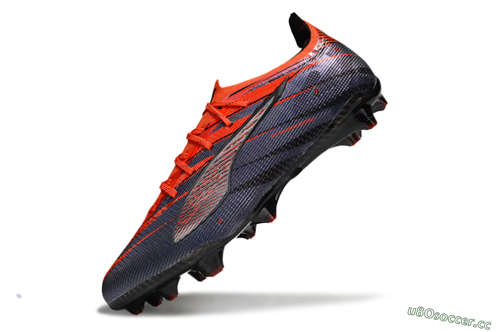 Men's Puma Ultra 5 Ultimate FG Firm Ground Low-Tops Football Boots - Blue/Black/Red 5