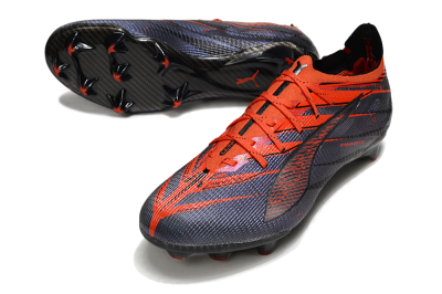 Men's Puma Ultra 5 Ultimate FG Firm Ground Low-Tops Football Boots - Blue/Black/Red