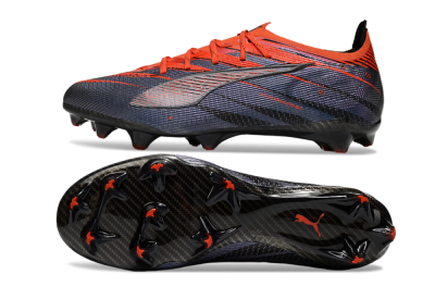 Men's Puma Ultra 5 Ultimate FG Firm Ground Low-Tops Football Boots - Blue/Black/Red