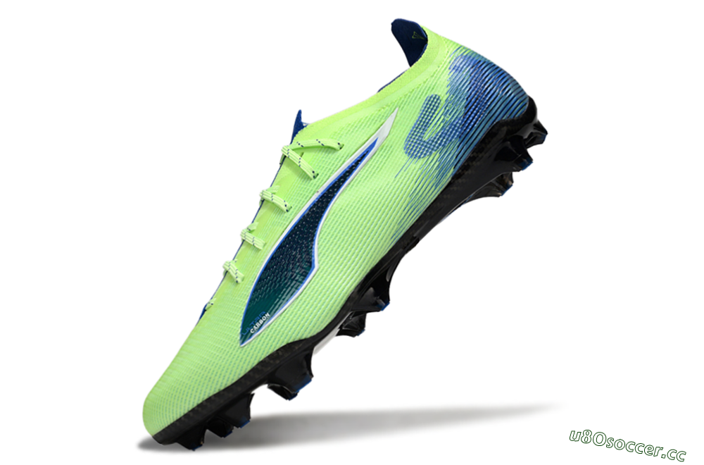 Men's Puma Ultra 5 Ultimate FG Firm Ground Low-Tops Football Boots - Yellow/Blue/White 5