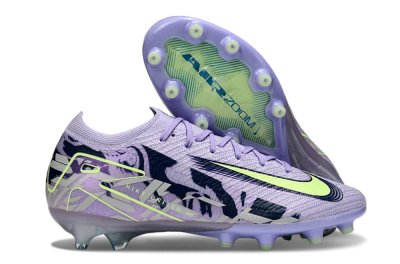Men's Nike Air Zoom Mercurial Vapor 16 Elite AG Artificial Grass Low-Tops Football Boots - Purple/Black/Yellow