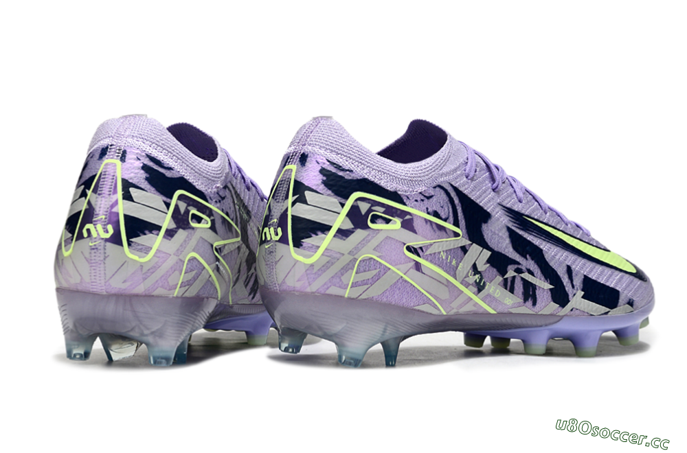 Men's Nike Air Zoom Mercurial Vapor 16 Elite AG Artificial Grass Low-Tops Football Boots - Purple/Black/Yellow 6