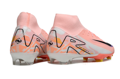 Men's Nike Air Zoom Mercurial Superfly 10 Academy FG Firm Ground High-Tops Football Boots - Pink/Black/Purple