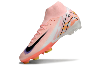 Men's Nike Air Zoom Mercurial Superfly 10 Academy FG Firm Ground High-Tops Football Boots - Pink/Black/Purple