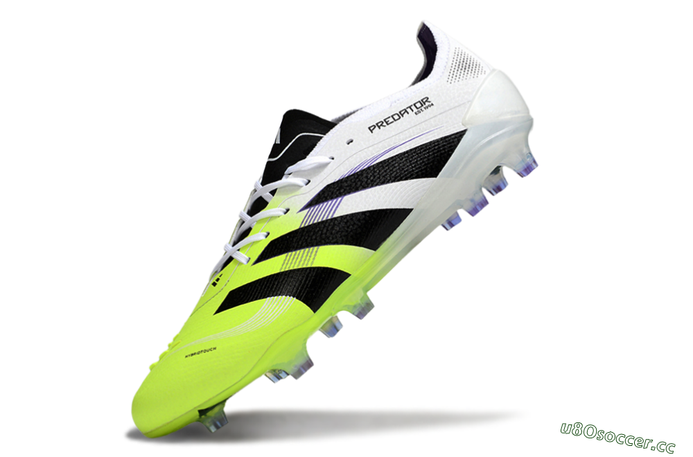 Men's Adidas Predator 25 Elite FG Firm Ground Low-Tops Football Boots - White/Yellow/Black 5