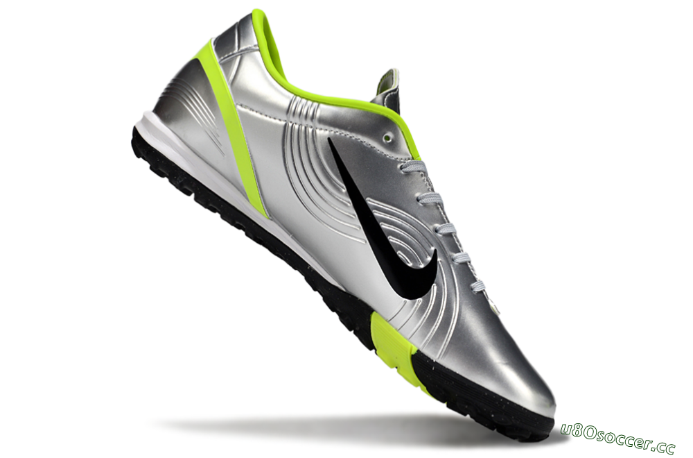 Unisex Nike Air Zoom Mercurial Vapor 16 Academy TF Artificial Turf Low-Tops Football Shoes - Silver/Black/Yellow 4