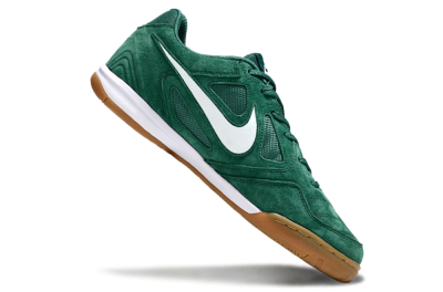 Men's Nike Lunar Gato 2 IC Indoor & Futsal Low-Tops Football Shoes - Green/White/Brown