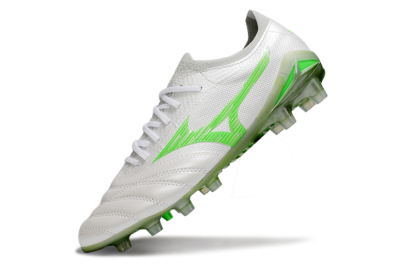 Men's Mizuno Morelia Neo 4 Bate FG Firm Ground Low-Tops Football Boots - White/Yellow
