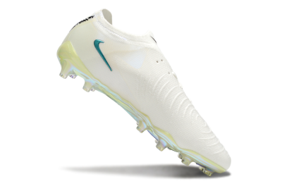 Men's Nike Phantom GX 2 Elite AG Artificial Grass Low-Tops Football Boots - Beige/Blue/Gold