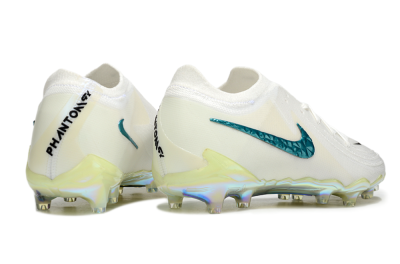 Men's Nike Phantom GX 2 Elite AG Artificial Grass Low-Tops Football Boots - Beige/Blue/Gold