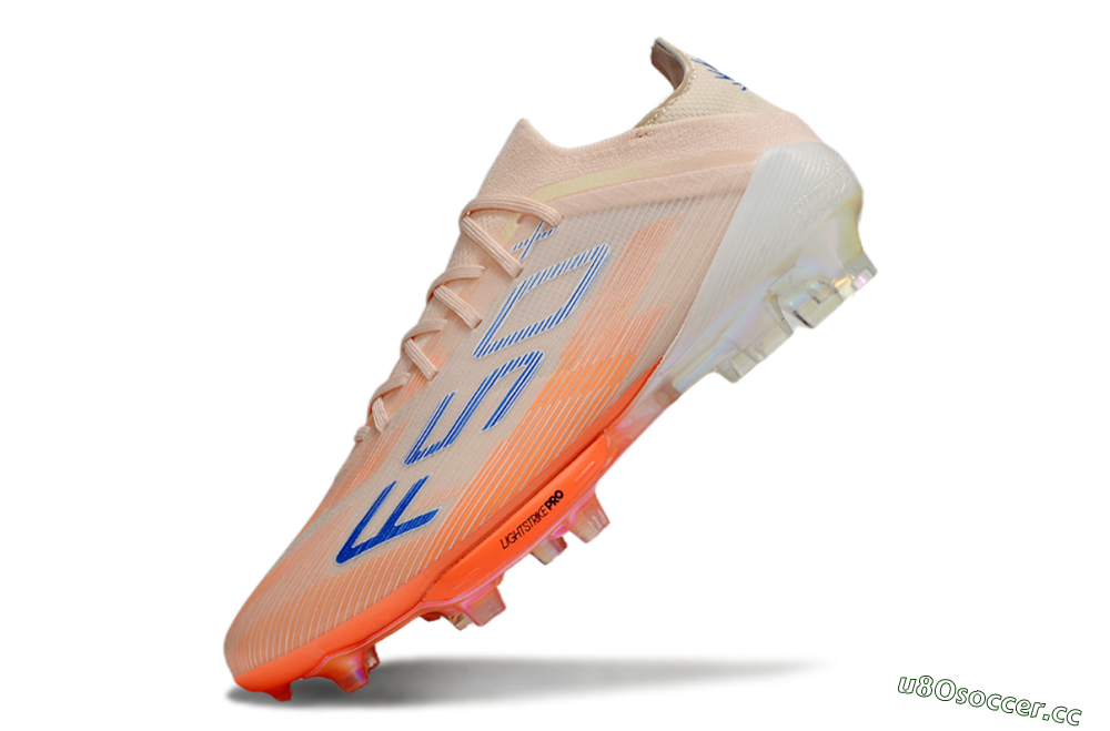 Men's Adidas F50+ Elite FG Firm Ground Low-Tops Football Boots - Pink/Orange/Blue 5