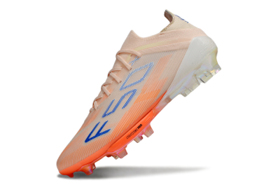 Men's Adidas F50+ Elite FG Firm Ground Low-Tops Football Boots - Pink/Orange/Blue