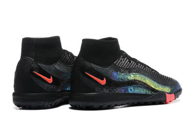 Men's Nike Air Zoom Mercurial Superfly 10 Elite TF Artificial Turf High-Tops Football Shoes - Black/Grey/Pink