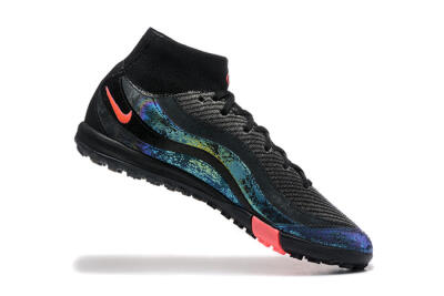 Men's Nike Air Zoom Mercurial Superfly 10 Elite TF Artificial Turf High-Tops Football Shoes - Black/Grey/Pink