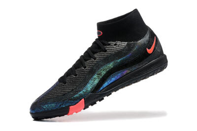 Men's Nike Air Zoom Mercurial Superfly 10 Elite TF Artificial Turf High-Tops Football Shoes - Black/Grey/Pink