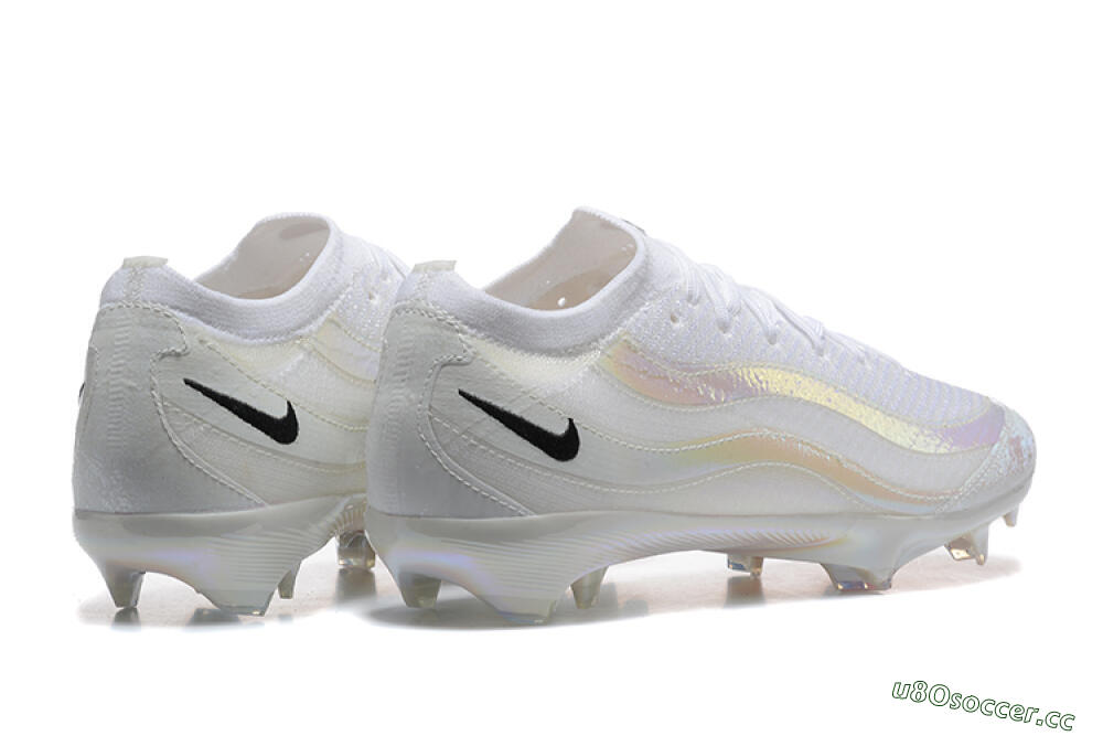 Men's Nike Air Zoom Mercurial Vapor 16 Elite FG Firm Ground Low-Tops Football Boots - White/Black 9