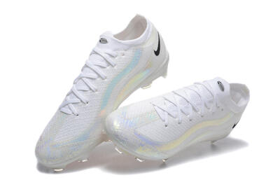 Men's Nike Air Zoom Mercurial Vapor 16 Elite FG Firm Ground Low-Tops Football Boots - White/Black