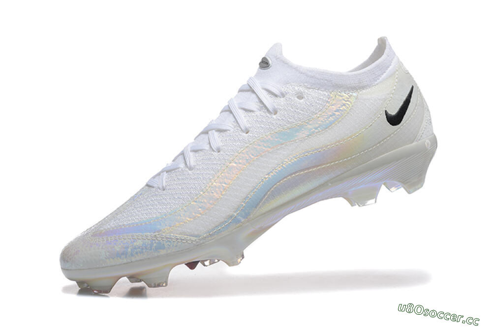 Men's Nike Air Zoom Mercurial Vapor 16 Elite FG Firm Ground Low-Tops Football Boots - White/Black 8