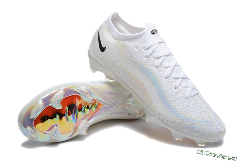 Men's Nike Air Zoom Mercurial Vapor 16 Elite FG Firm Ground Low-Tops Football Boots - White/Black 4