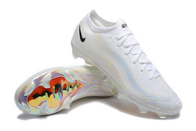 Men's Nike Air Zoom Mercurial Vapor 16 Elite FG Firm Ground Low-Tops Football Boots - White/Black