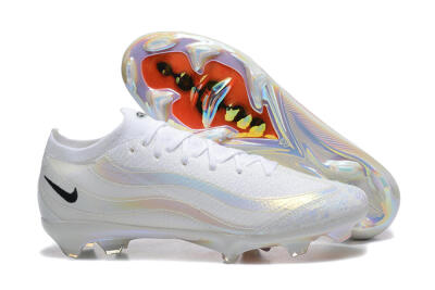 Men's Nike Air Zoom Mercurial Vapor 16 Elite FG Firm Ground Low-Tops Football Boots - White/Black