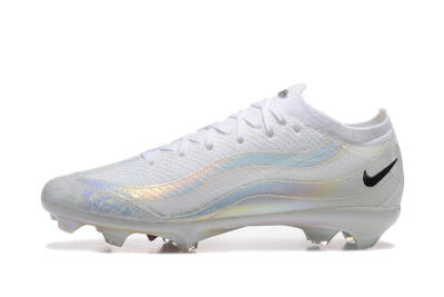 Men's Nike Air Zoom Mercurial Vapor 16 Elite FG Firm Ground Low-Tops Football Boots - White/Black