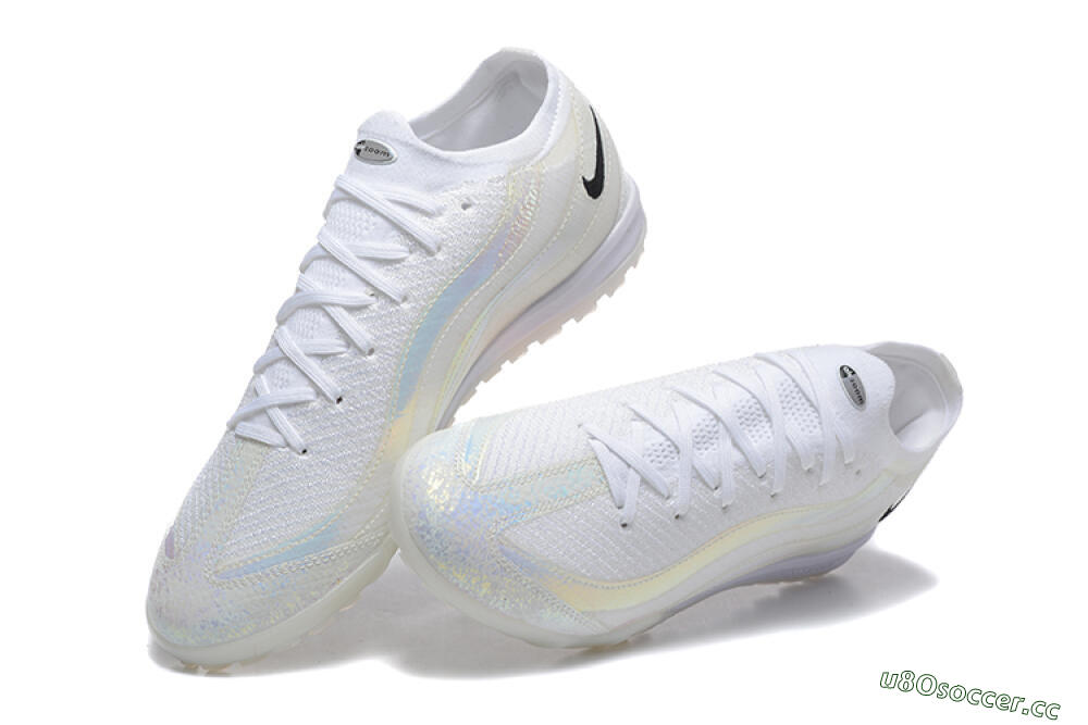 Men's Nike Air Zoom Mercurial Vapor 16 Elite TF Artificial Turf Low-Tops Football Shoes - White/Black 6