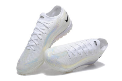 Men's Nike Air Zoom Mercurial Vapor 16 Elite TF Artificial Turf Low-Tops Football Shoes - White/Black
