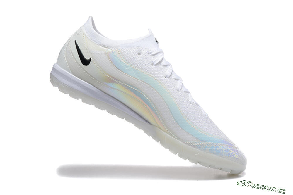 Men's Nike Air Zoom Mercurial Vapor 16 Elite TF Artificial Turf Low-Tops Football Shoes - White/Black 7