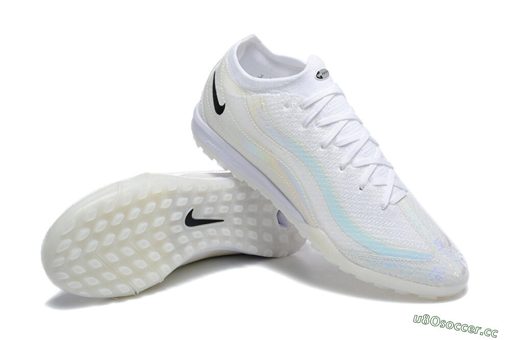 Men's Nike Air Zoom Mercurial Vapor 16 Elite TF Artificial Turf Low-Tops Football Shoes - White/Black 4