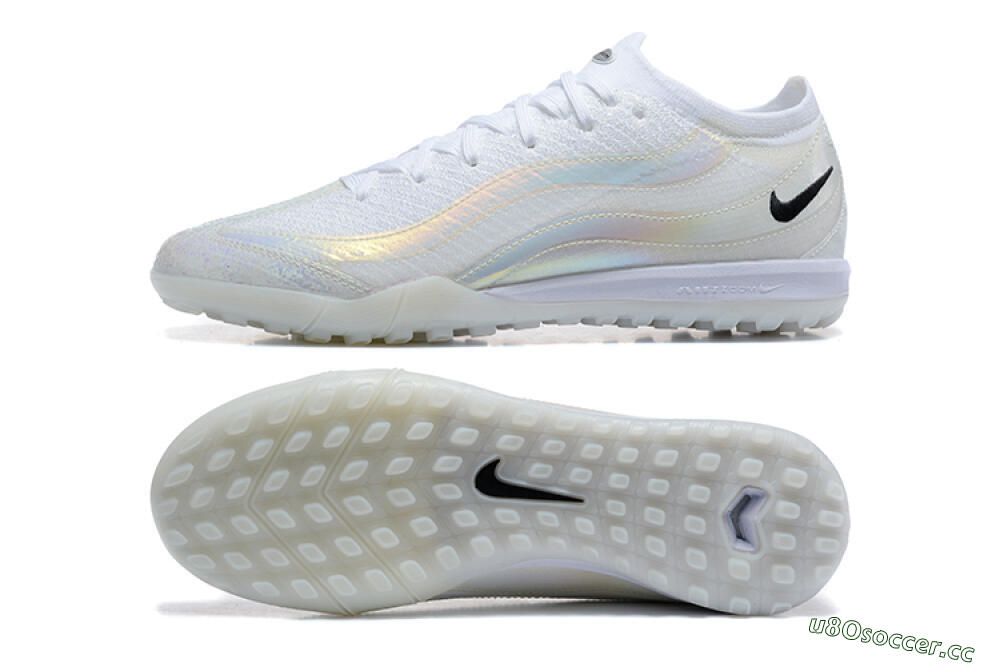 Men's Nike Air Zoom Mercurial Vapor 16 Elite TF Artificial Turf Low-Tops Football Shoes - White/Black 1