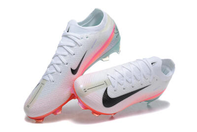 Men's Nike Air Zoom Mercurial Vapor 16 Elite FG Firm Ground Low-Tops Football Boots - White/Black/Pink