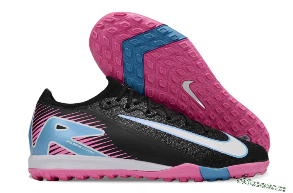 Unisex Nike Air Zoom Mercurial Vapor 16 Elite TF Artificial Turf Low-Tops Football Shoes - Black/White/Jade 2