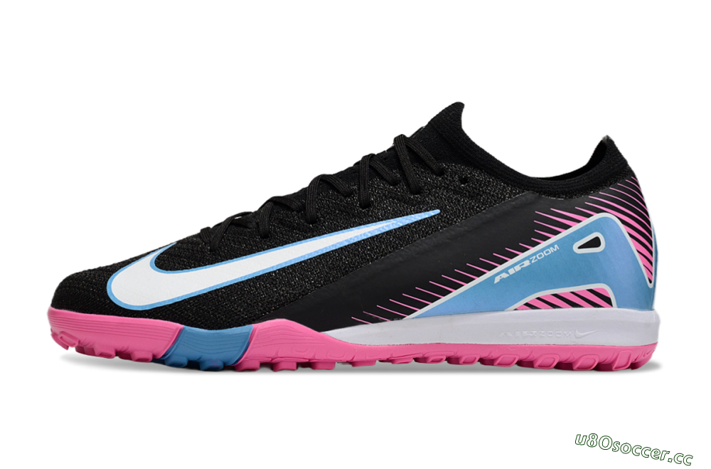 Unisex Nike Air Zoom Mercurial Vapor 16 Elite TF Artificial Turf Low-Tops Football Shoes - Black/White/Jade 0