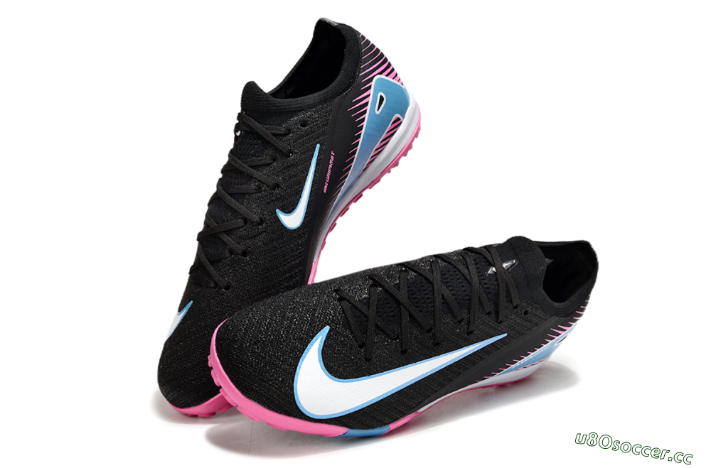 Unisex Nike Air Zoom Mercurial Vapor 16 Elite TF Artificial Turf Low-Tops Football Shoes - Black/White/Jade 3
