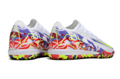 Unisex Nike Air Zoom Mercurial Vapor 16 Elite TF Artificial Turf Low-Tops Football Shoes - White/Yellow/Purple/Red