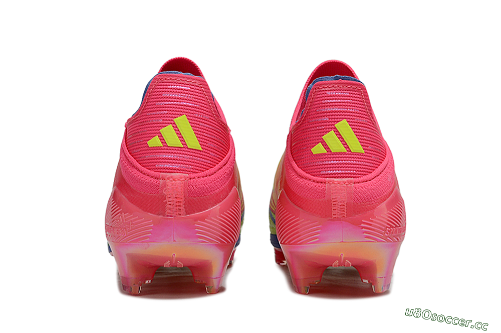 Unisex Adidas F50+ Elite Laceless FG Firm Ground Low-Tops Football Boots - Red/Yellow/Blue 5