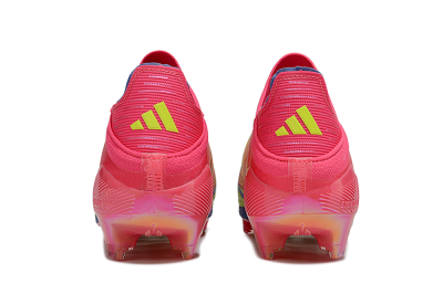 Unisex Adidas F50+ Elite Laceless FG Firm Ground Low-Tops Football Boots - Red/Yellow/Blue