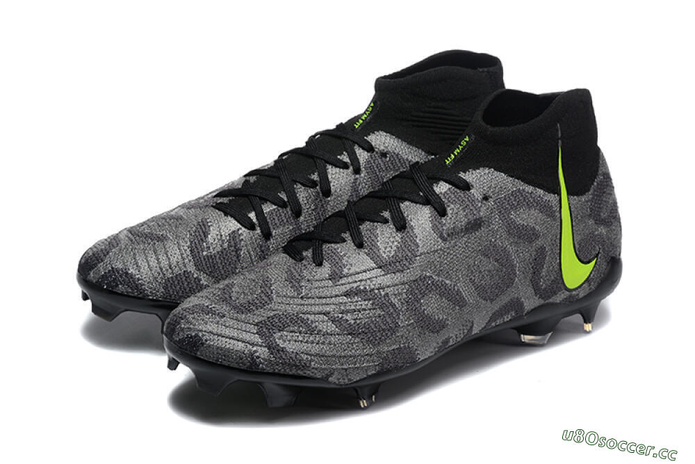 Men's Nike Phantom Luna Elite FG Firm Ground High-Tops Football Boots - Black/Yellow 5