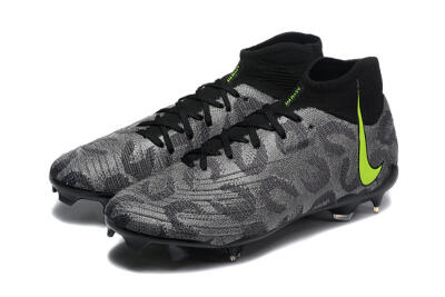 Men's Nike Phantom Luna Elite FG Firm Ground High-Tops Football Boots - Black/Yellow
