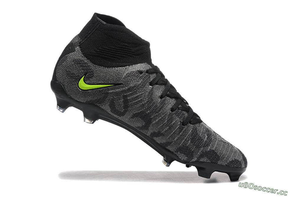 Men's Nike Phantom Luna Elite FG Firm Ground High-Tops Football Boots - Black/Yellow 7