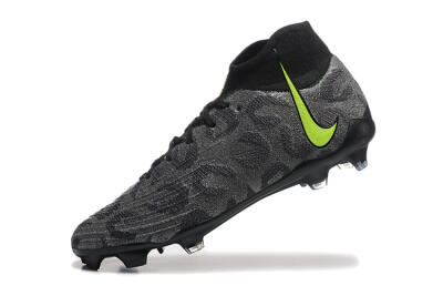 Men's Nike Phantom Luna Elite FG Firm Ground High-Tops Football Boots - Black/Yellow