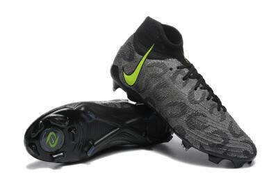 Men's Nike Phantom Luna Elite FG Firm Ground High-Tops Football Boots - Black/Yellow