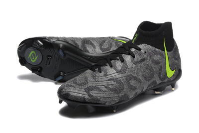 Men's Nike Phantom Luna Elite FG Firm Ground High-Tops Football Boots - Black/Yellow