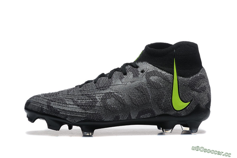 Men's Nike Phantom Luna Elite FG Firm Ground High-Tops Football Boots - Black/Yellow 0